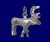 Sterling silver Reindeer charm